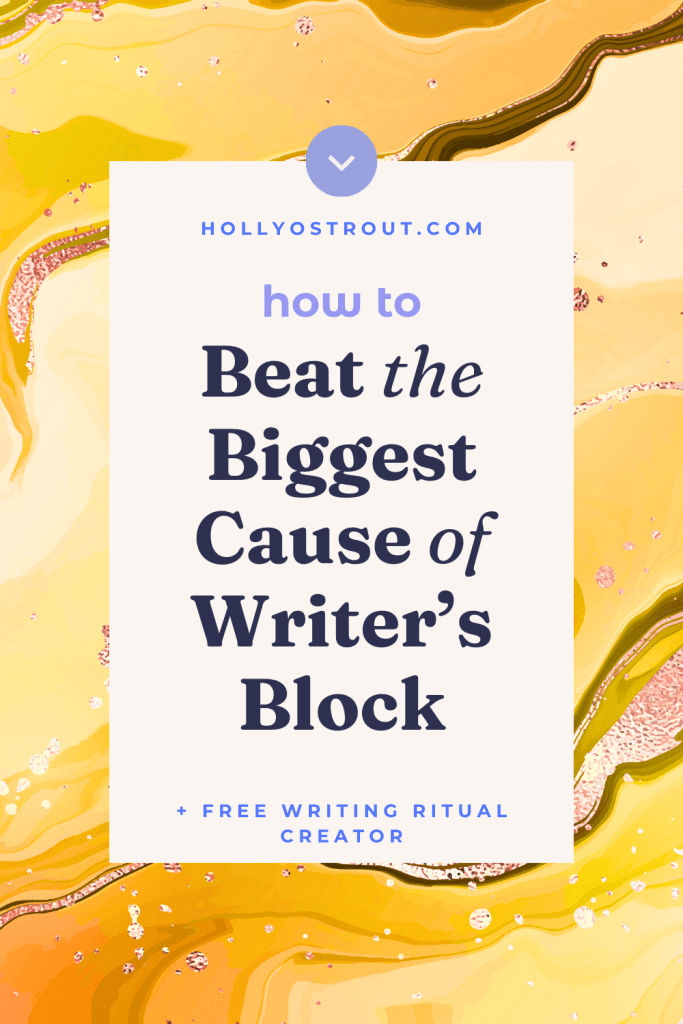 Energy Drains & Writer's Block: How to Conquer Both 3 Image says: How to Beat the Biggest Cause of Writer's Block